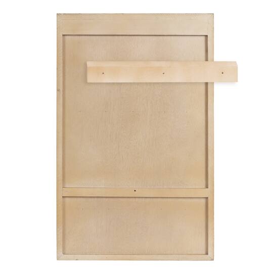 Kate and Laurel Ori Rattan Wall Cabinet with Cubby